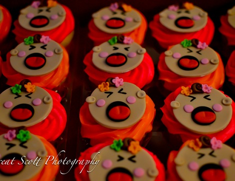 bautizo colores cupcakes