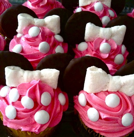 fiesta cumpleaños minnie mouse cupcakes