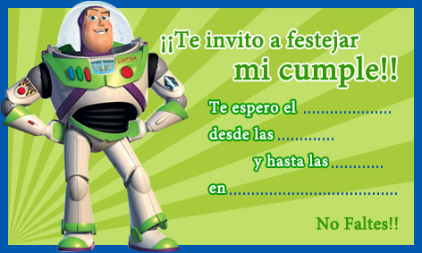 Invitación Buzz Lightyear