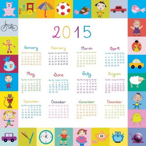 calendario-2015-niños-dibujos