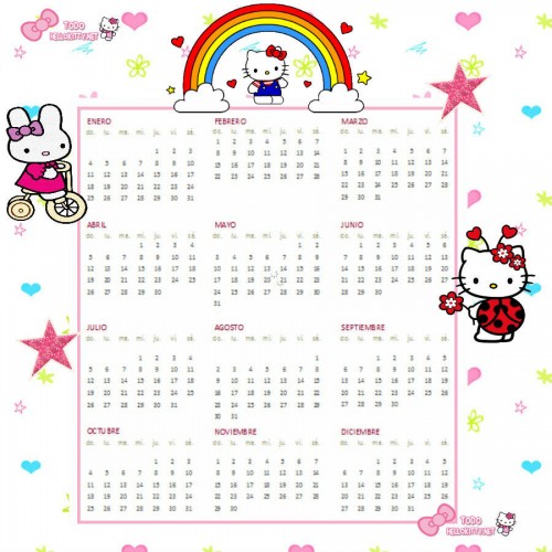 calendario-2015-niños-hello