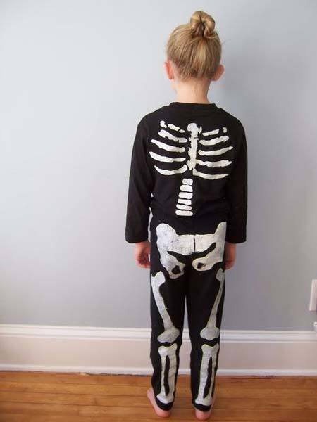 jerarquía Tibio Mesa final Cómo hacer un disfraz de esqueleto casero: fácil y rápido