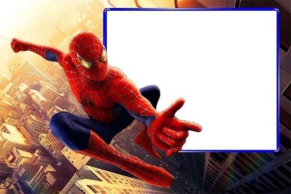 Invitaciones Spiderman Editables Gratis