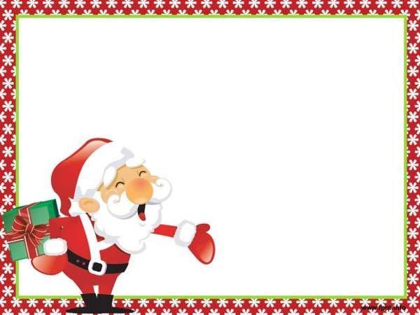 Tassotti Tarjeta de felicitación de Navidad horizontal con sobre Papá Noel